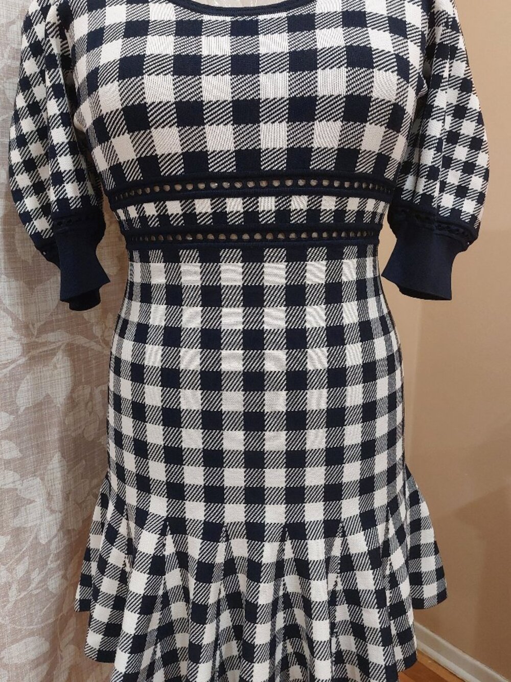 Jonathan Simkhai Midnight Gingham Dress